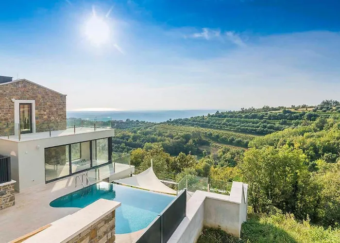 Luxurious Villa With Stunning View In Buje Merisce fotoğrafı